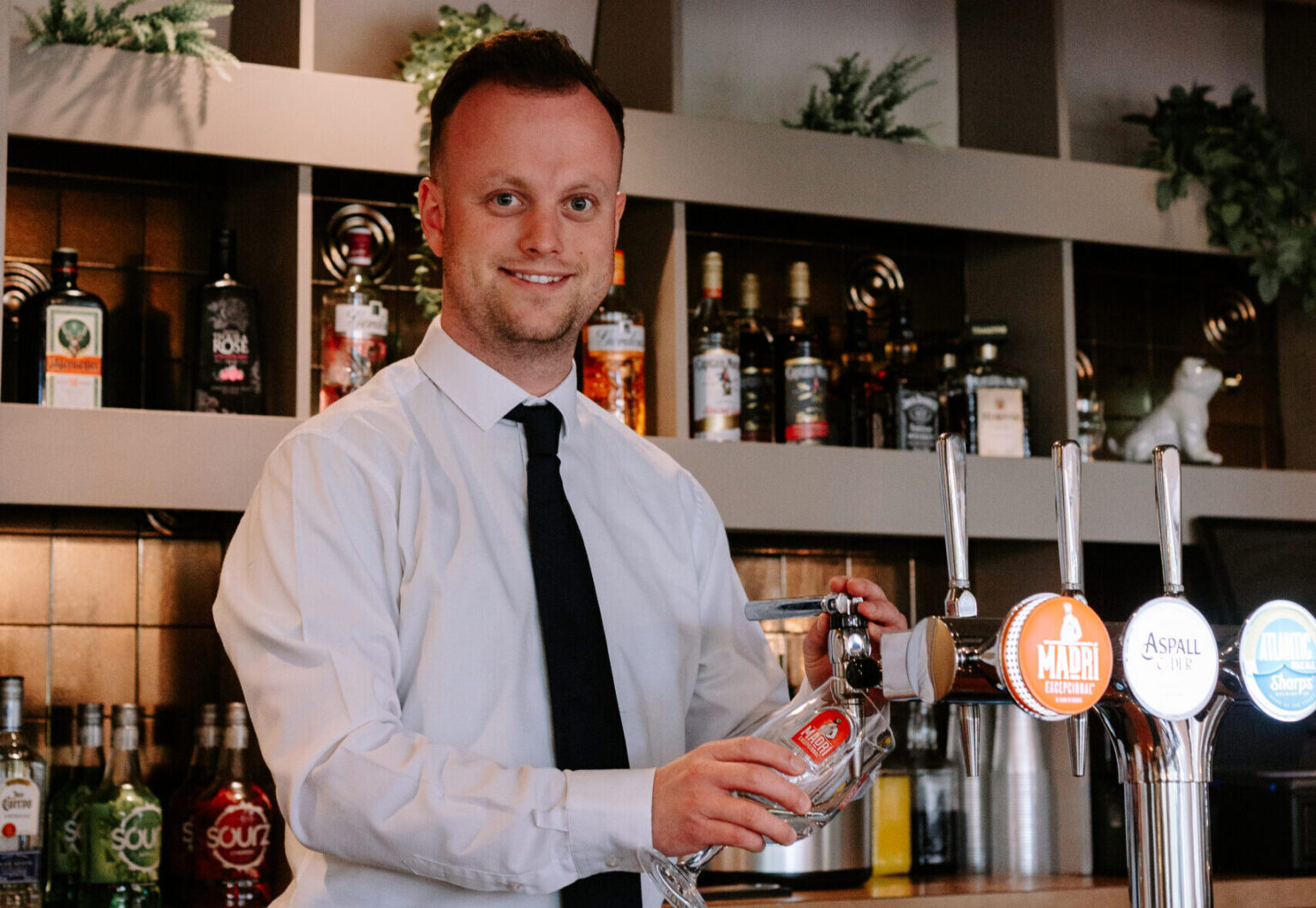 Licensed bar at Bolehall Manor